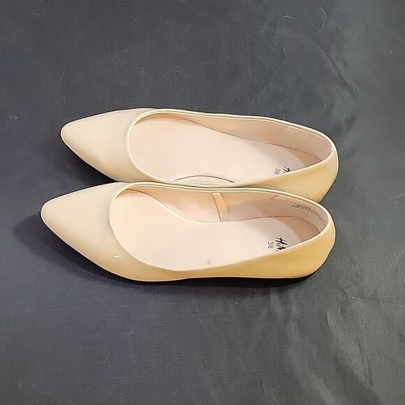 H&M POINTED TOE SLIP-ON WOMEN"S FLAT SHOE - Picture 4 of 14